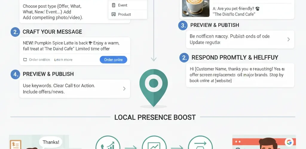 استفاده موثر از پست‌ها و پرسش و پاسخ در پروفایل کسب و کار گوگل