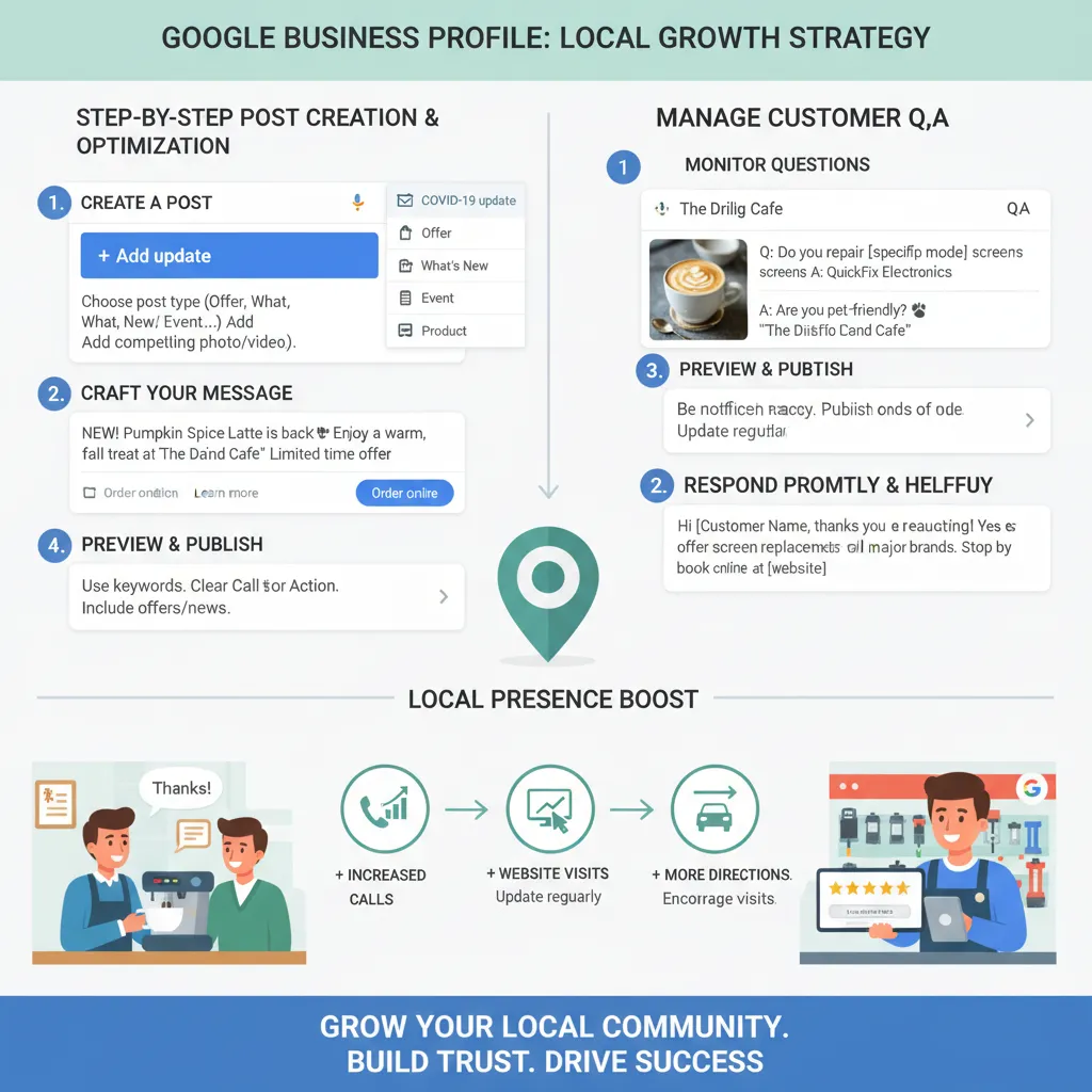 استفاده موثر از پست‌ها و پرسش و پاسخ در پروفایل کسب و کار گوگل