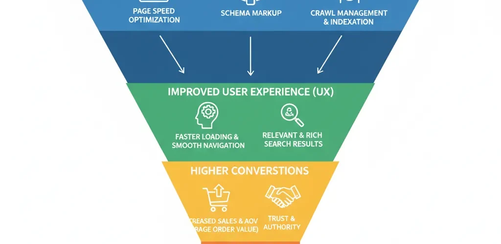 سئو فنی پیشرفته برای وب‌سایت‌های تجاری و فروشگاهی