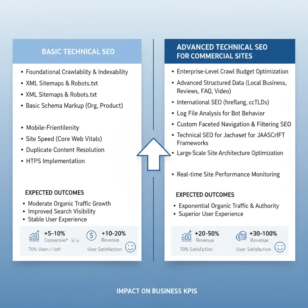 سئو فنی پیشرفته: افزایش فروش و ROI در وب‌سایت‌های تجاری