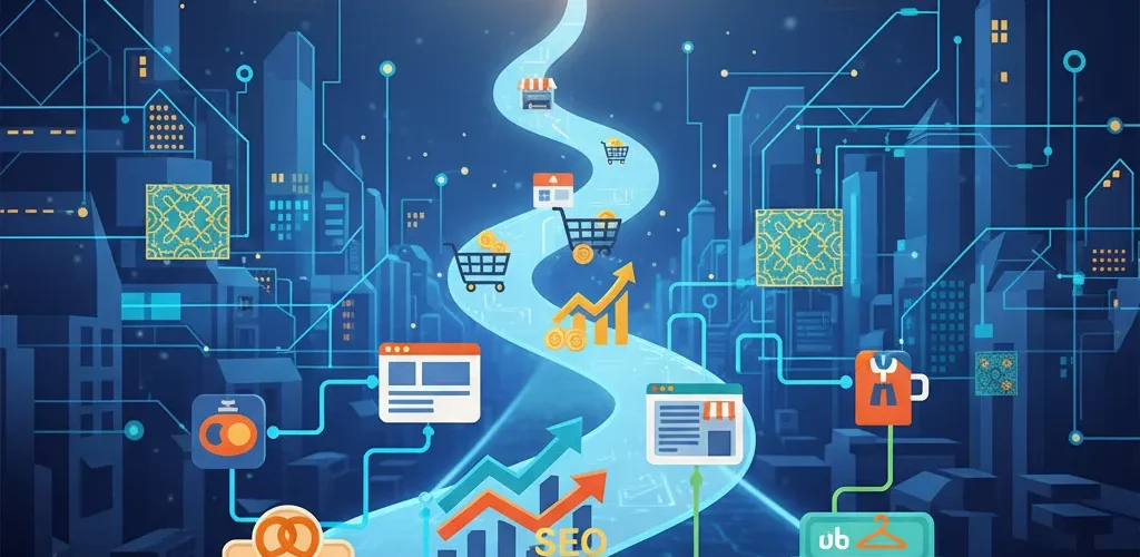 نقشه راه جامع رشد کسب‌وکارهای محلی در گوگل: از طراحی سایت تا فروش آنلاین